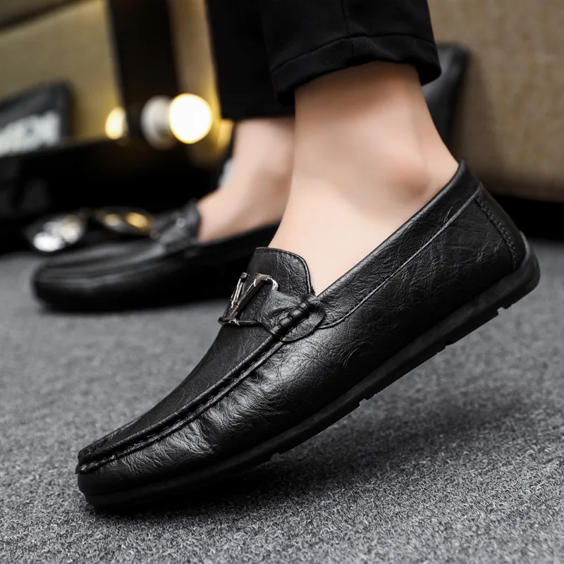 Men Loafers Soft Moccasins High Quality Spring Autumn  Shoes Men Flats Driving Shoes Men\'s Men Low Slip-on zapatos hombre