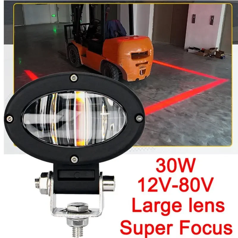 

1PC 12V-24V LED Warning Light Red Safety Signal for Forklift Trucks AGV Construction Warehouse Front Back Working Light