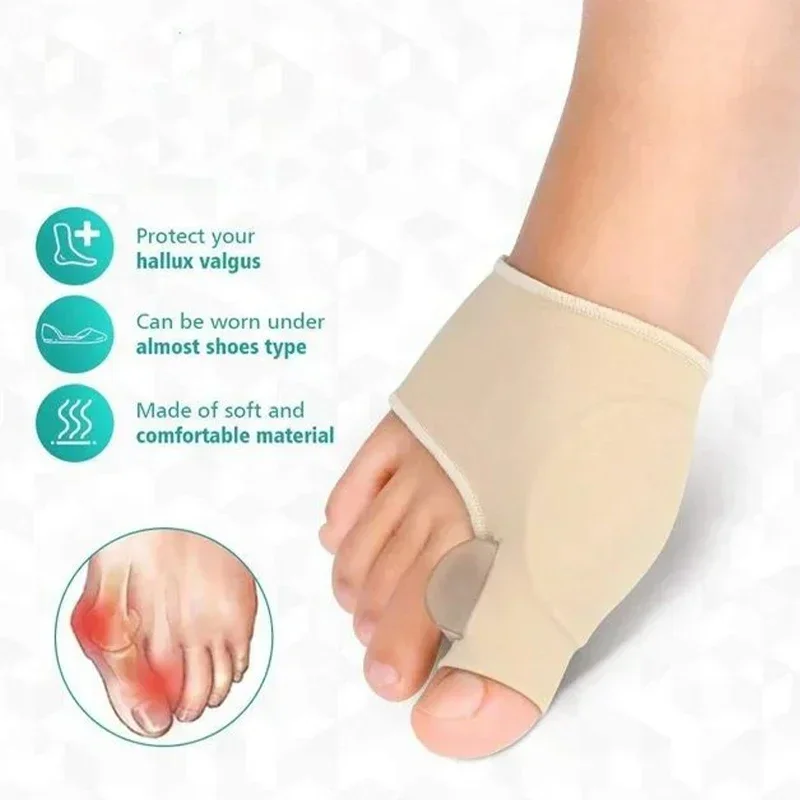 Zehen Corrector Big Toe Separator Protector Bunion Sleeve Straighteners Bunion Corrector Regulator Socke Fußpflege Werkzeug