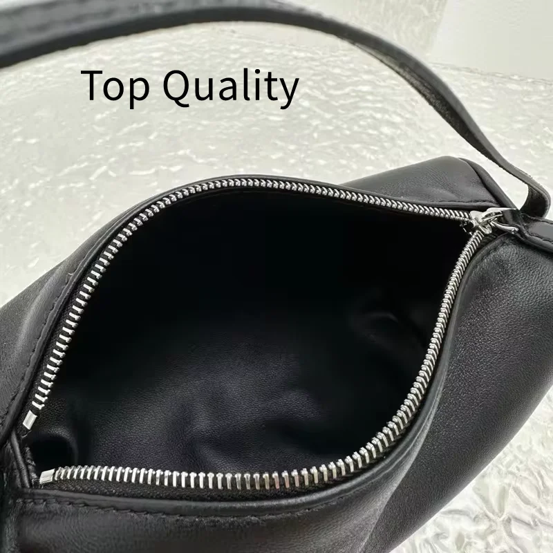 2024 vintage women\'s handbag soft cowhide handbag women\'s business minimalist handbag pencil case mini design