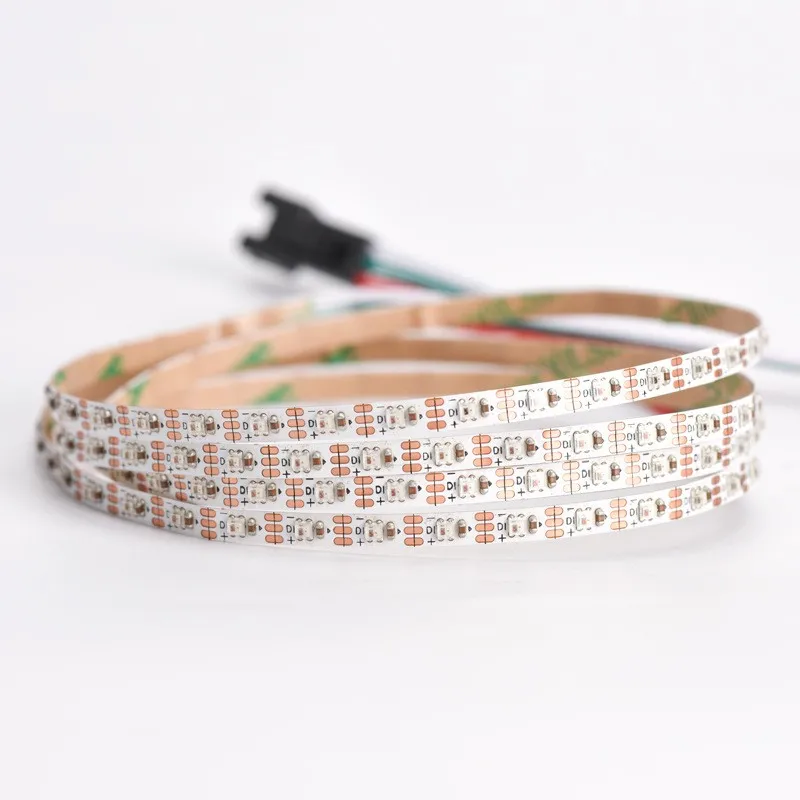DC5V 2020 Led Strip WS2812C Addressable Pixel LED Strip Flexible RGB Full Color 4mm PCB Wide 90LEDs/m 120LEDs/m 200LEDS/M 1M