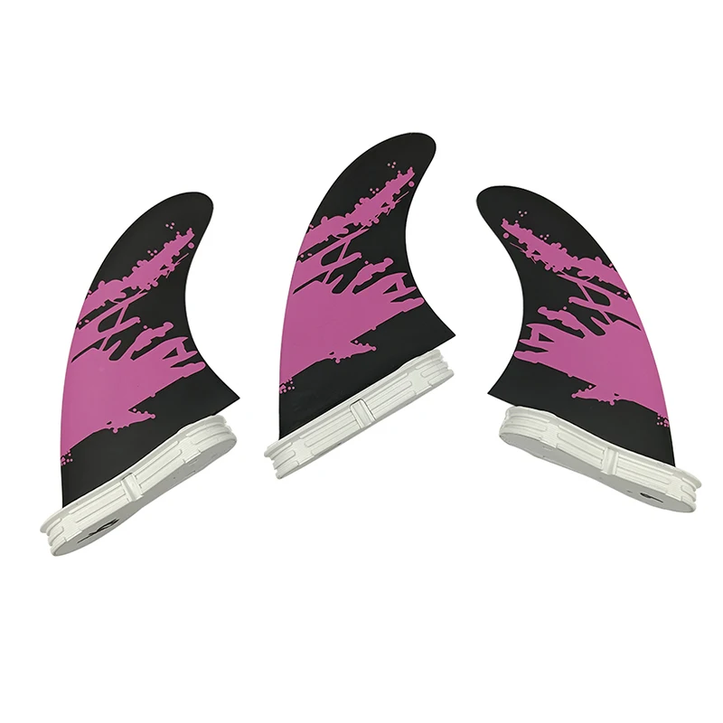 

3 pcs/set UPSURF Size M Fin For Surf Accessories Purple Color Surfboard Thruster Honeycomb Surfboard Fins