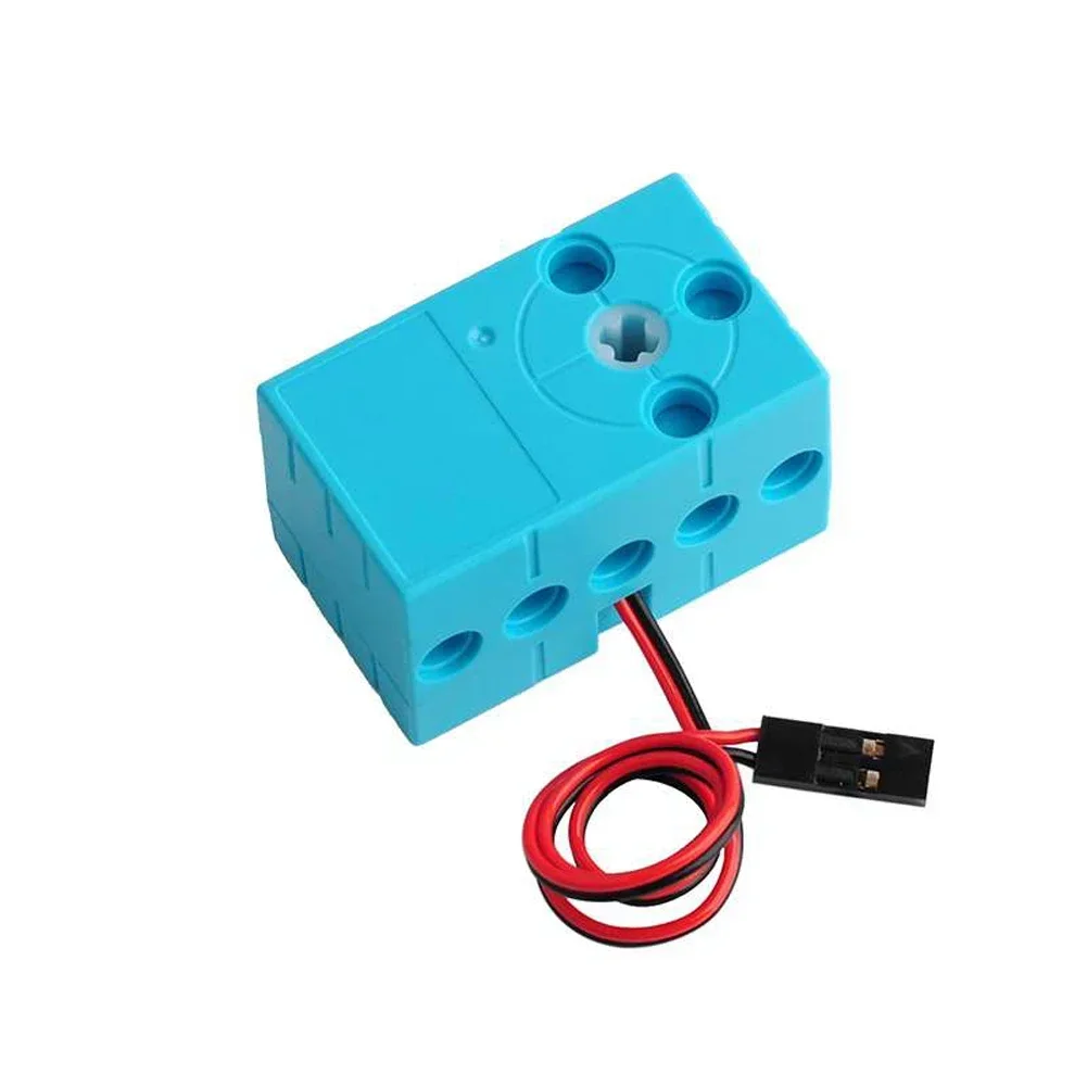 High Torque Building Block Motor, 0.7kg.cm, Rotação Contínua, Lenta, Saída Dupla, 360 °, Compatível com Legoeds, Microbit, Geekservo