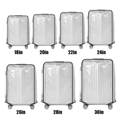 18-30inch Clear Suitcase Cover Protector Transparent Luggage Cover PVC Trolley Case Cover Scratch-resistant for Wheeled Suitcase