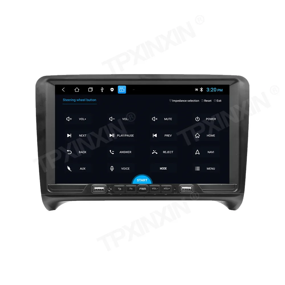 

Автомобильный радиоприемник с 9-дюймовым экраном для Audi TT 2006-2014 Android Auto GPS-навигация Мультимедийный видеостереоприемник Головное устройство