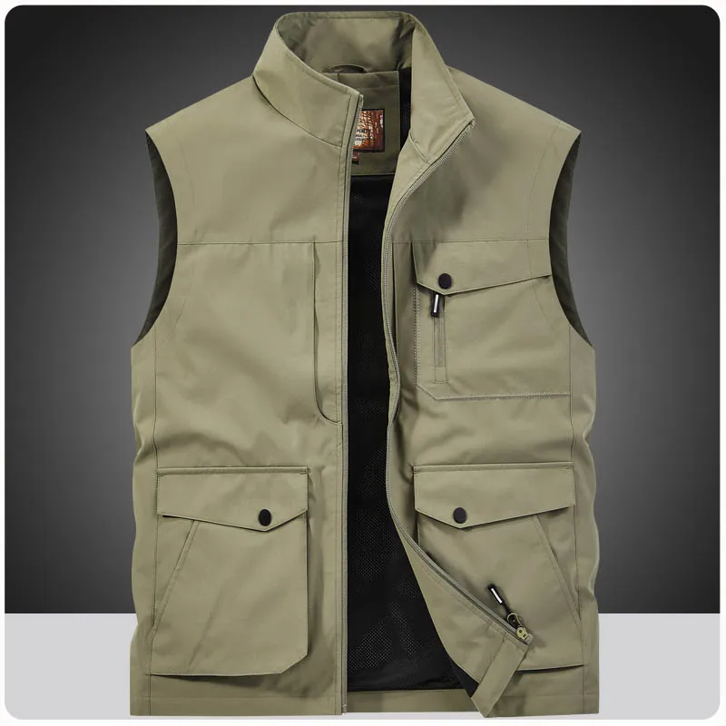 

Men Summer Outdoor Work Safari Fishing Travel Photo Camping Hiking Vest For Gym Jogging Running Sport Sleeveless Mesh Waistcoat