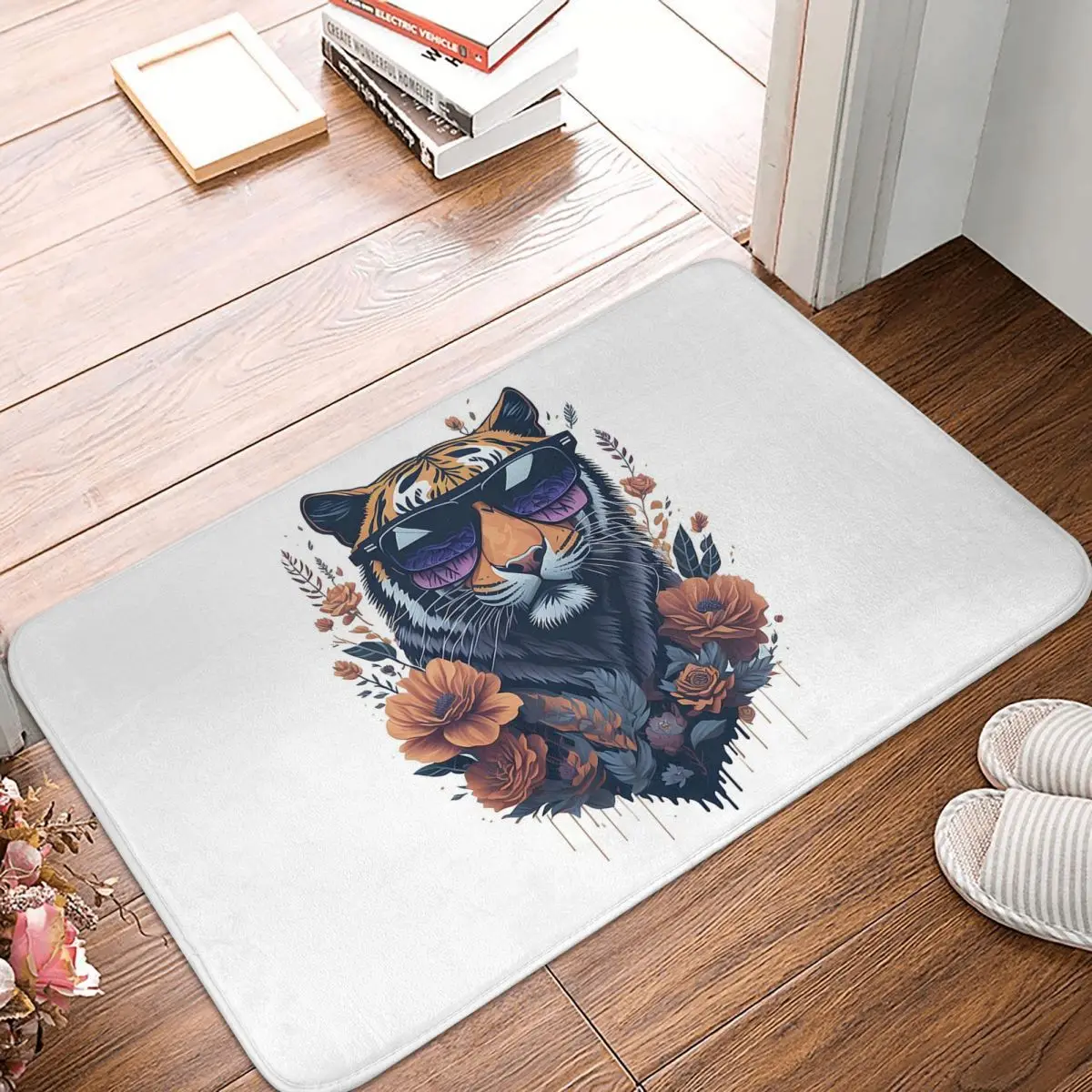 Sassy Tiger 3 Anti-slip Doormat Floor Mat Dust-proo Carpet Rug for Kitchen Entrance Home Bathroom Living room Footpad Mats