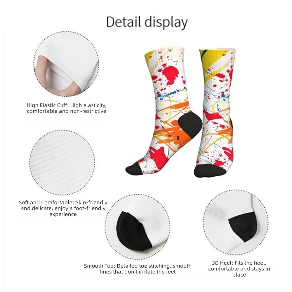 

Повседневные хлопковые носки для пар, влагоотводящие, высокоэластичные, спортивные, противоскользящие, дышащие, для активного отдыха