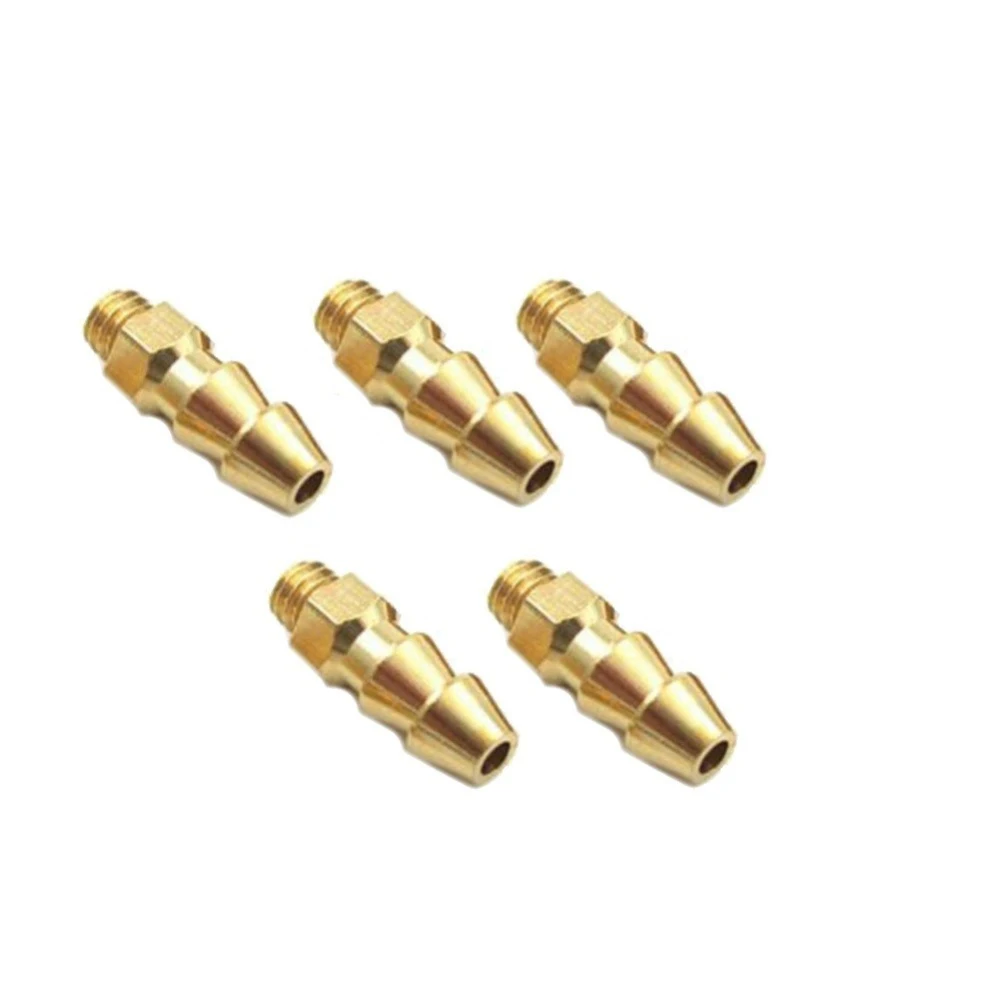 5pcs Rc Boat Brass Water Cooling Faucet/M4/M5 Thread Water Nipples Fuel Nozzles For Methanol Gasoline Boat Marine