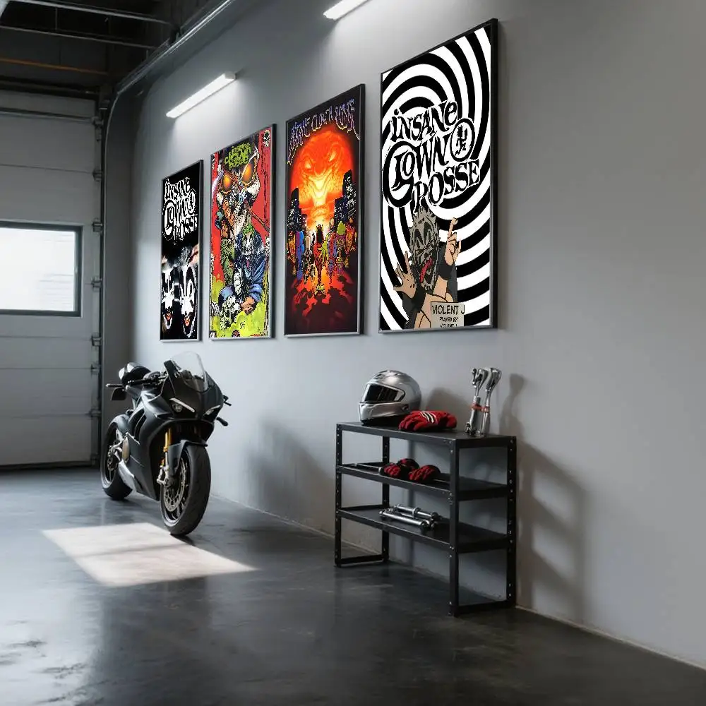 الفرقة مجنون مهرج بوسي ملصق ذاتية اللصق الفن مقاوم للماء ورقة ملصق مقهى بار غرفة جدار ديكور #3