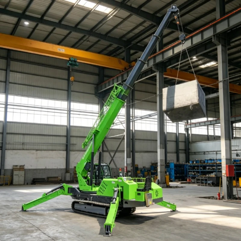 Customized Spider Crane 10 16 19m Lifting Height Long Boom Spider Lift Capacity 3 5 8 10Ton CE Approved Spider Crane