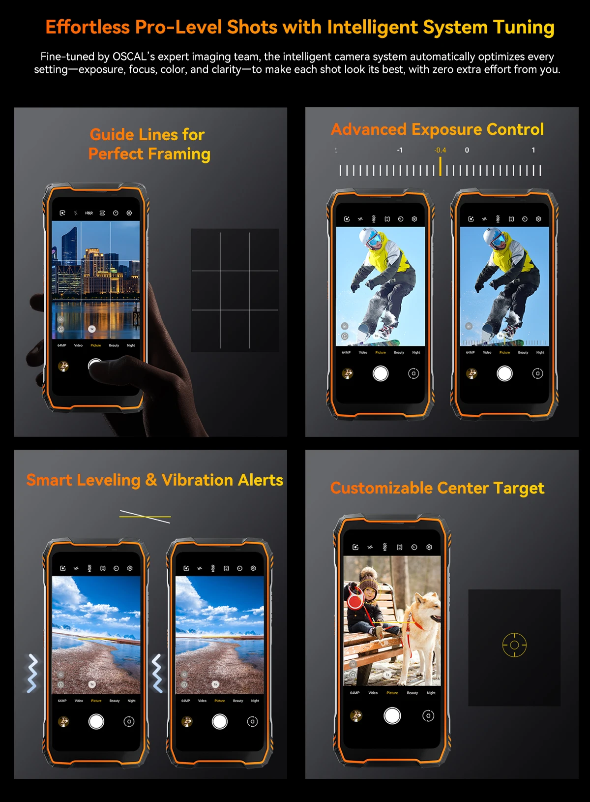Blackview Oscal TANK 1 Rugged SmartPhone 5G 6.78" 2.4K 120Hz Display Dimensity 7050 20000mAh NFC 64MP AI Cellphone