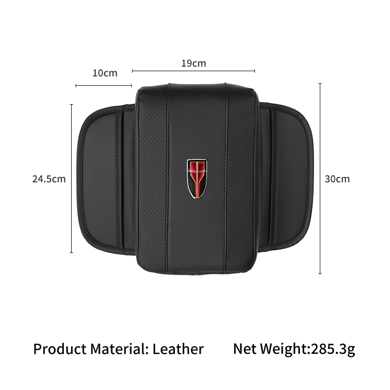 Car Armrest Box Booster Pad with Storage Bag Auto Accessories For Hongqi HS5 H5 H9 E-QH5 HS7 E-HS9 H7 E-HS3