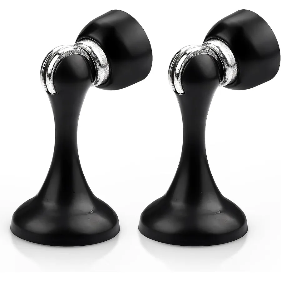 

Черные магнитные дверные стопоры для нижней части двери Магнитная дверная защелка из нержавеющей стали Дверные упоры для хранения открытия двери Прочная дверь