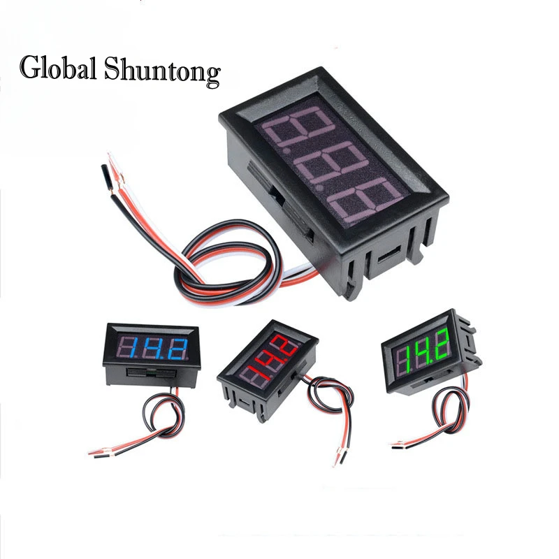 

3Pcs Red 0.56inch Mini DC4.5V~30V LED-Panel Voltage Meter Digital-LED Display-Voltmeter Motorcycle Car8979