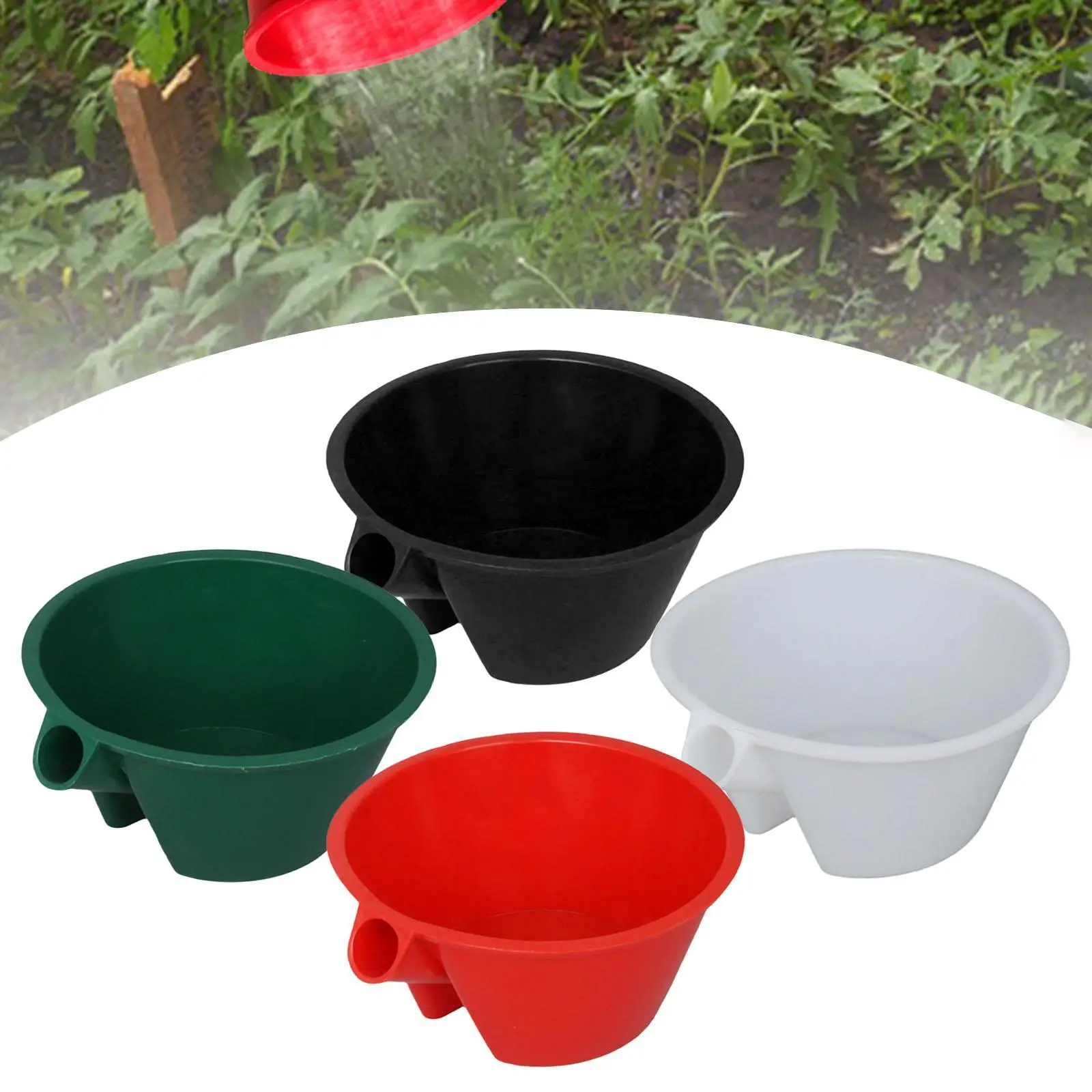 Garden Watering Scoop Plastic Multipurpose Bucket Cup Gardening Accessory for Outdoor Watering and Soil Loosening