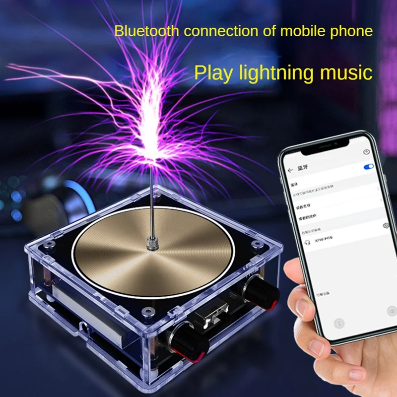 TS10-001 Music For Tesla Coil Wireless Transmission Experiment Arc Plasma Coil Desktop Toy Science Education Kit Easy Install