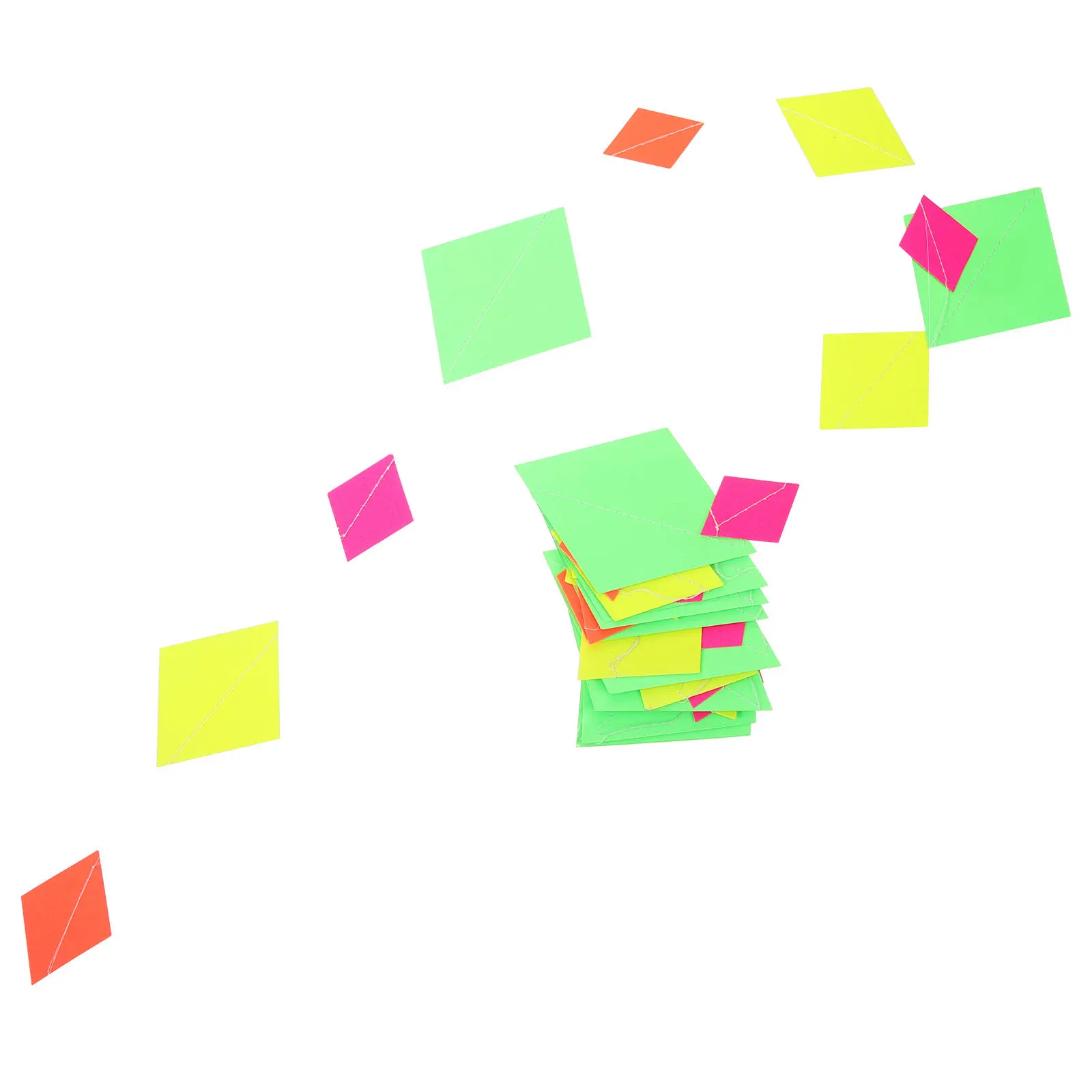 

Fluorescent Rhomb String Glow in The Dark Paper Streamer Neon Party Decor Hanging Garland for Weddings Birthdays Carnivals