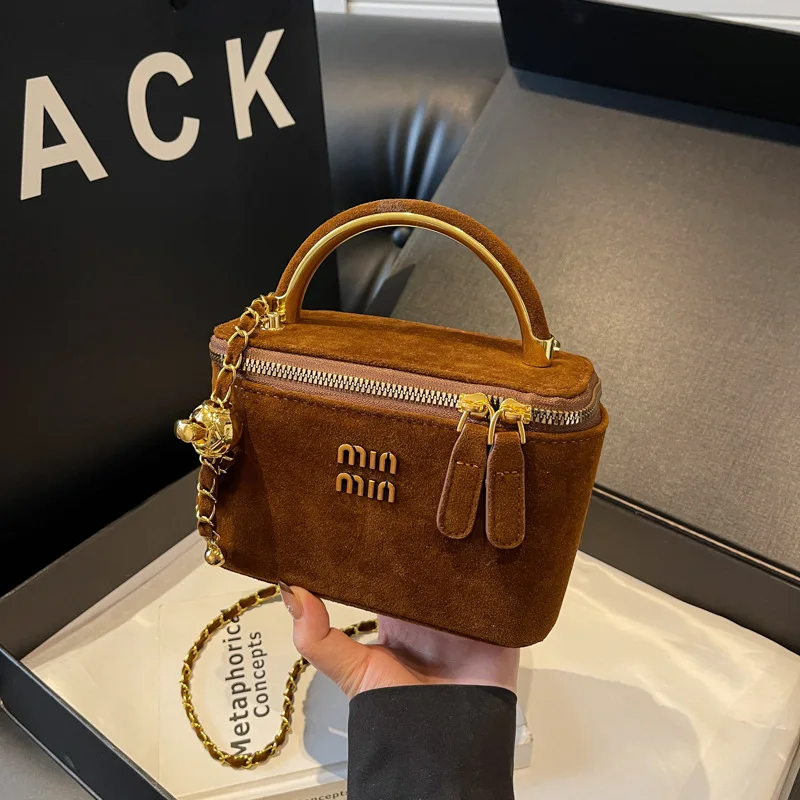 

2025 Women's Luxury Mini Box Bag - Convertible Top Handle Crossbody | Chic Versatile for Daily Office Use