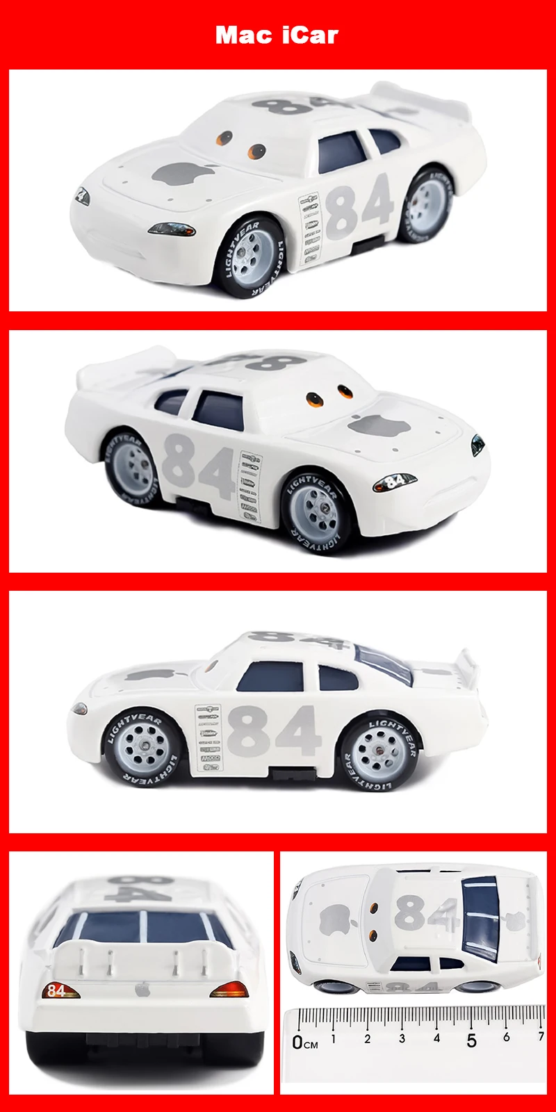 Pixar Cars Rennwagen-Spielzeugmodell, Legierungsmaterial, 1/55, Metall-Druckguss, Anime-Figur, Sage VanDerSpin, Sammlerstücke, Geburtstagsgeschenke – Detail 10