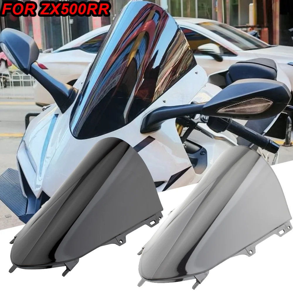 

Motorcycle Sport Racing Double Bubble Windshield WindScreen Visor Deflector For ZXMOTO 500RR ZX500RR ZX 500 RR