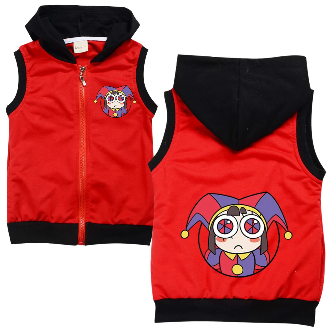 The Amazing Digital Circus Clothes Kids Pomni Jax Jumper Baby Girls Hooded Zipper Jacket Boys Cartoon Long Sleeve Casual Coats