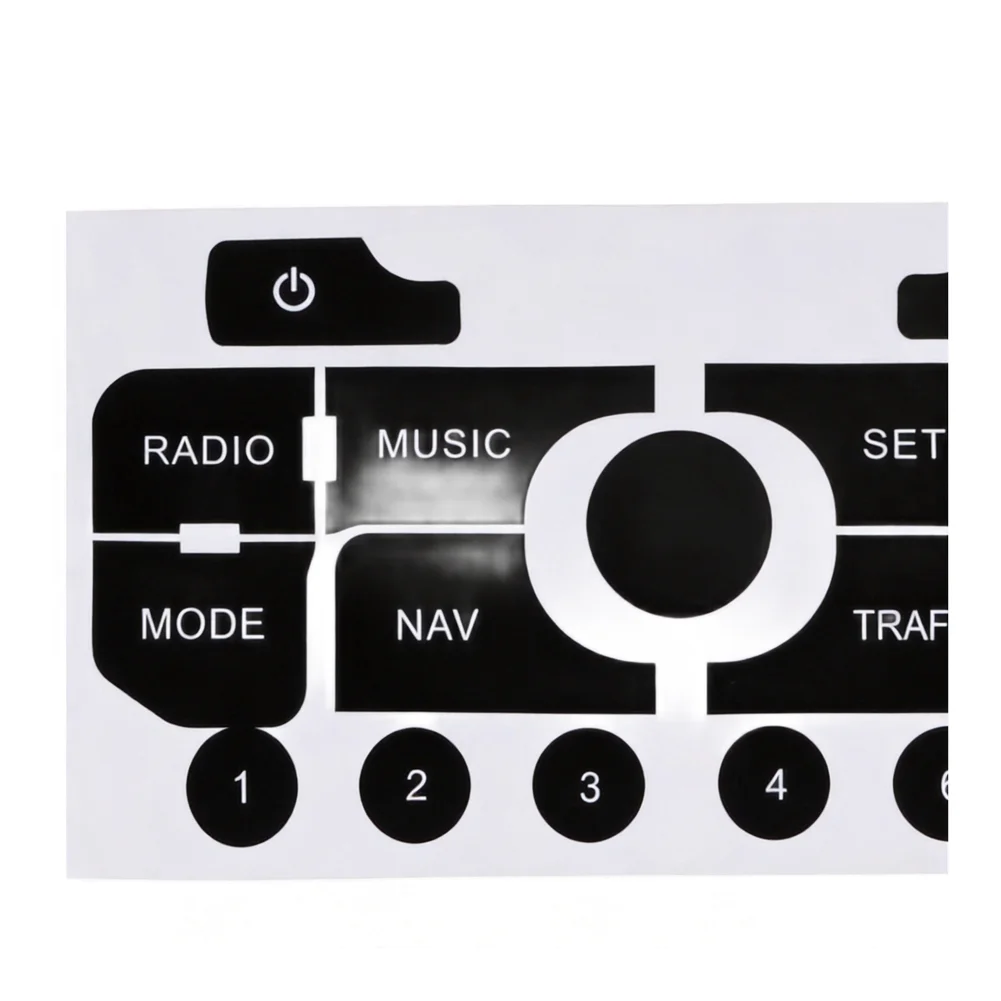 Car Button Repair Button Repair Decal High Grade Vinyl Practical To Use Reduced Light Penetration Sunlight Resistant For 308