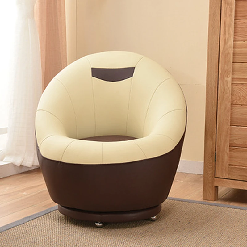 Small sofa single cute balcony bedroom mini sofa older children reading chair rotating computer chair