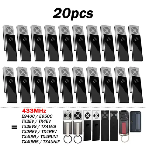 Yeni LiftMaster TX4UNI TX4UNIS TX2EVS TX4EVS TX2EV TX4EV CHAMBERLAIN TX2REV TX4RUNI 433MHz Uzaktan Kumandalı Garaj Kapısı Açacağı