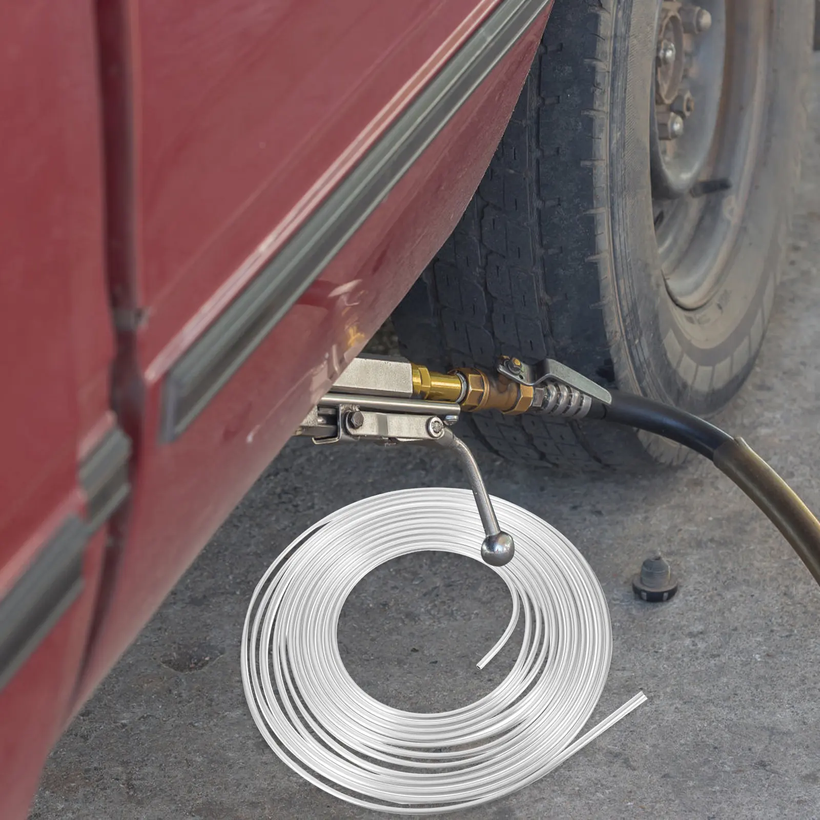 30Pcs Car Brake Line Zinc Fuel Gas Cable Suitable for Auto Oil Pipeline High Vibration Resistance Brake Line Car Fuelcable