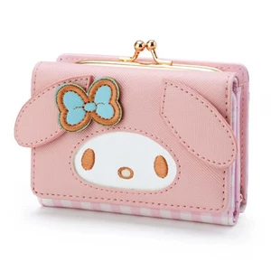 Sanrio Hello Kitty PU Carteira de couro, Kawaii, Canela, My Melody Kuromi, fofo, sacos de cartão, moda casual, presentes de aniversário 10 principais vendas carteira escolar infantil - №10