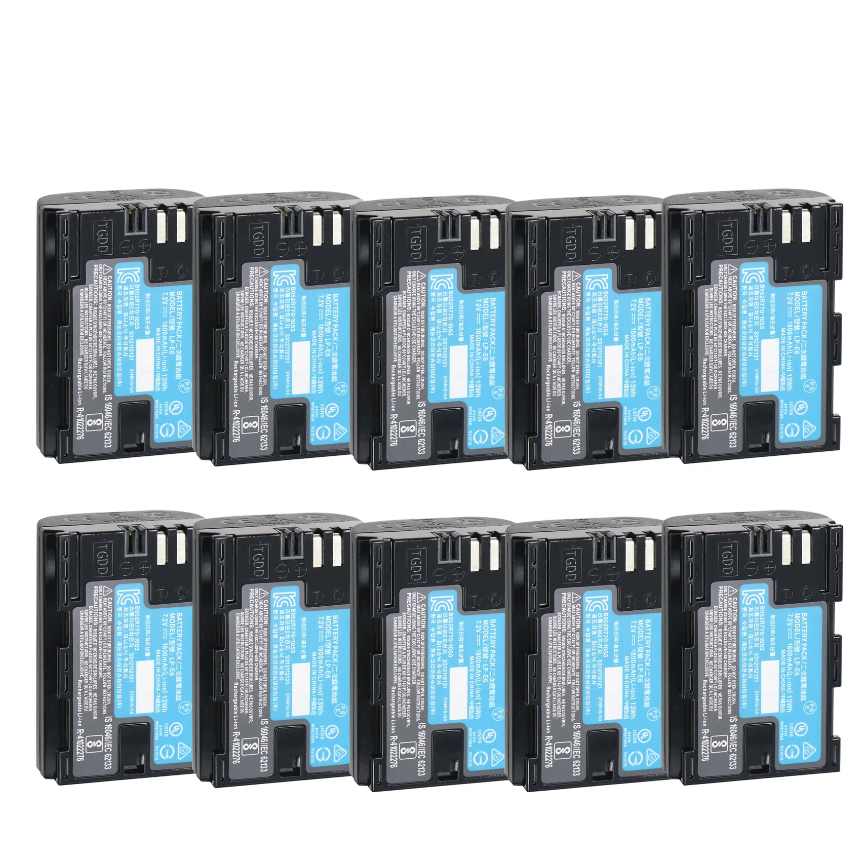 

33ppcs 1800mAh 7.2V LP-E6 LPE6 Battery with LED Dual Charger for Canon EOS 5DS R 5D Mark II 5D Mark III 6D 7D 70D 80D Camera