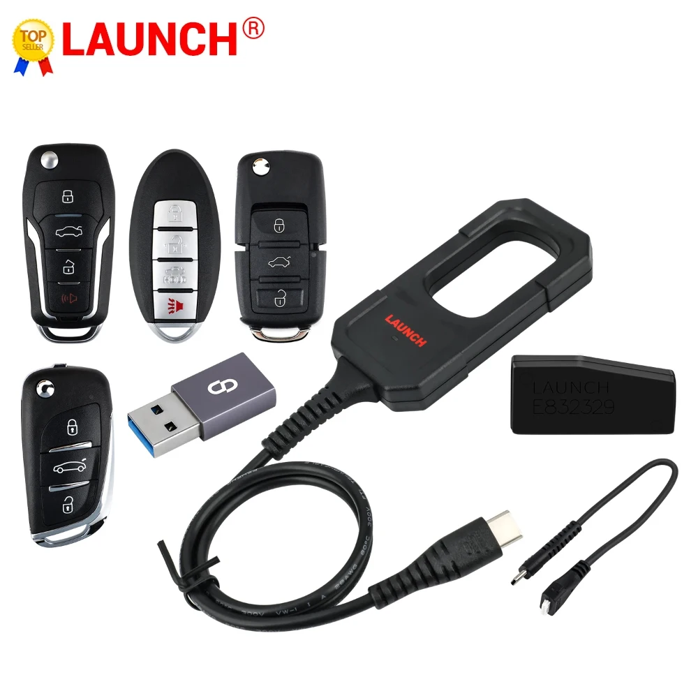 Launch X431 Key Programmer Remote Maker with Super Chip 4pcs Universal Remote Smart Key for X-431 IMMO Elite/IMMO Plus/PAD V