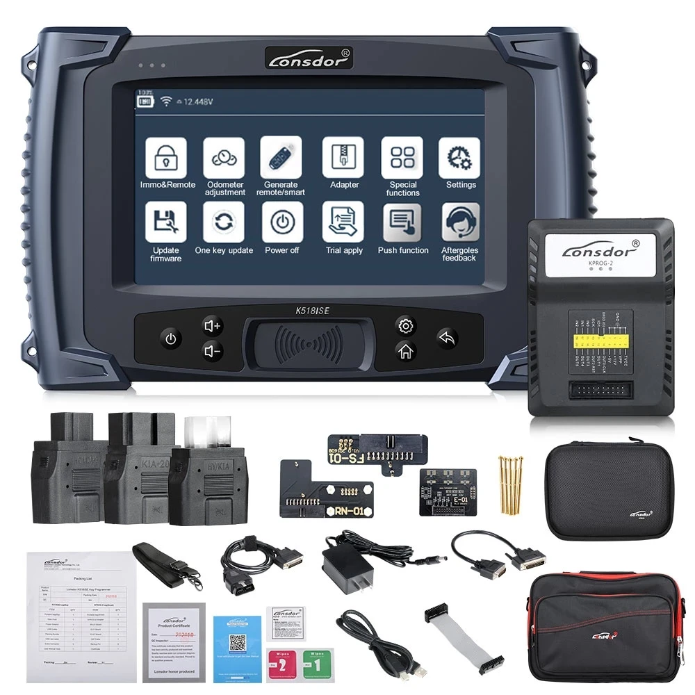 Lonsdor K518ISE Key Programmer Plus LKE Smart key Emulator and Super ADP 8A 4A Adapter Support for Toyota/Lexus All Key Lost