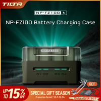 TILTA Camera Battery Portable Charging Station for Sony NP-FZ100/NP-FW50, for LUMIX DMW-BLK22, EN-EL15, LP-E6, NP-W235(4 Channel