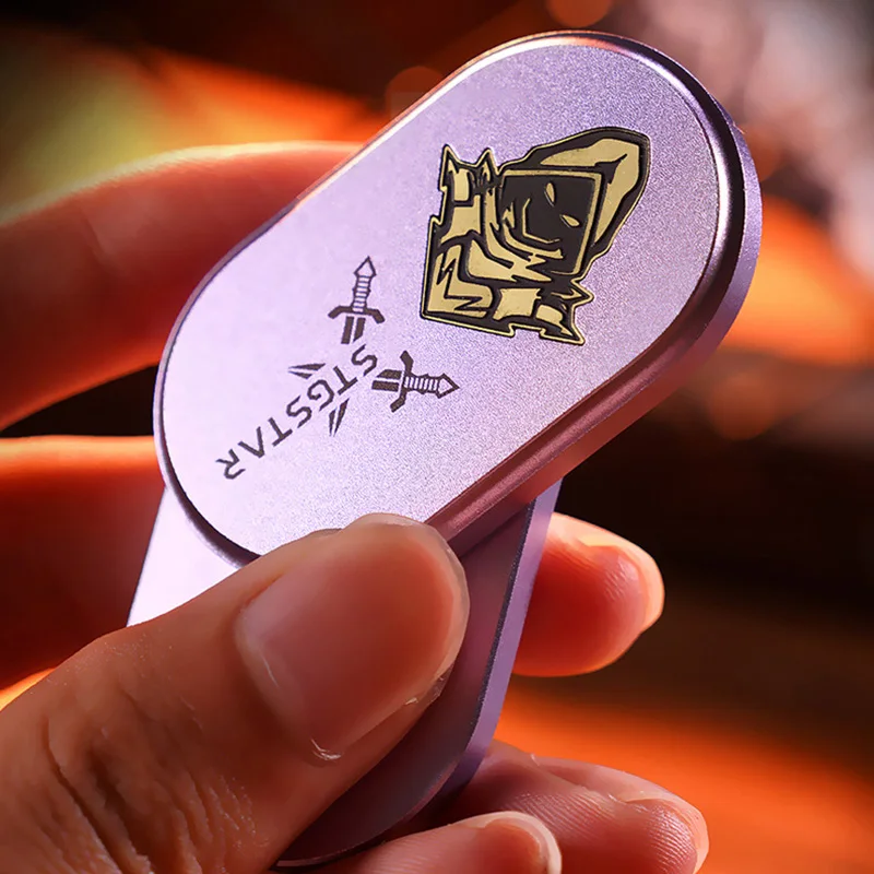 Novel EDC Rotating Mechanical Push Card Tactile Slider Fingertip Gyroscope ADHD Tool for Relieving Stress and Relaxing Toy