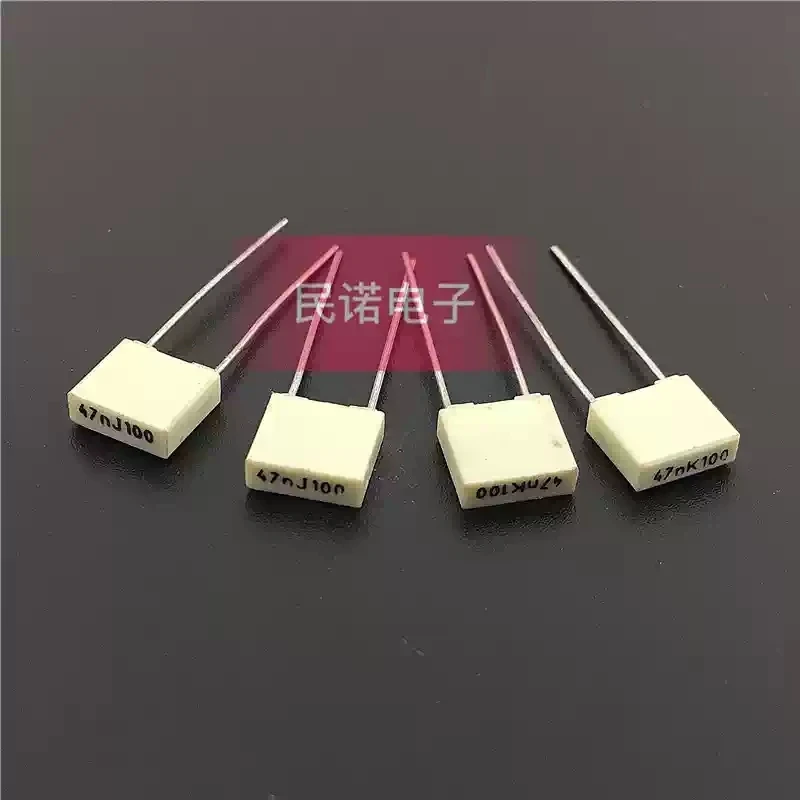 Imported Italian AV film capacitor R82 100V 0.047UF 100V473 47NF with a pin spacing of 5mm