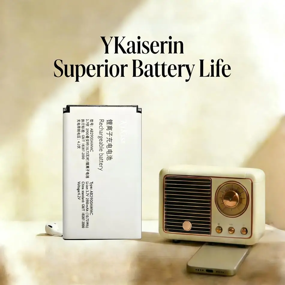 

Mobile Phone Battery For Philips Xenium X5500 X1560 CTX5500 CTX1560 AB2900AWMC Fast Charging 2900Mah Durable