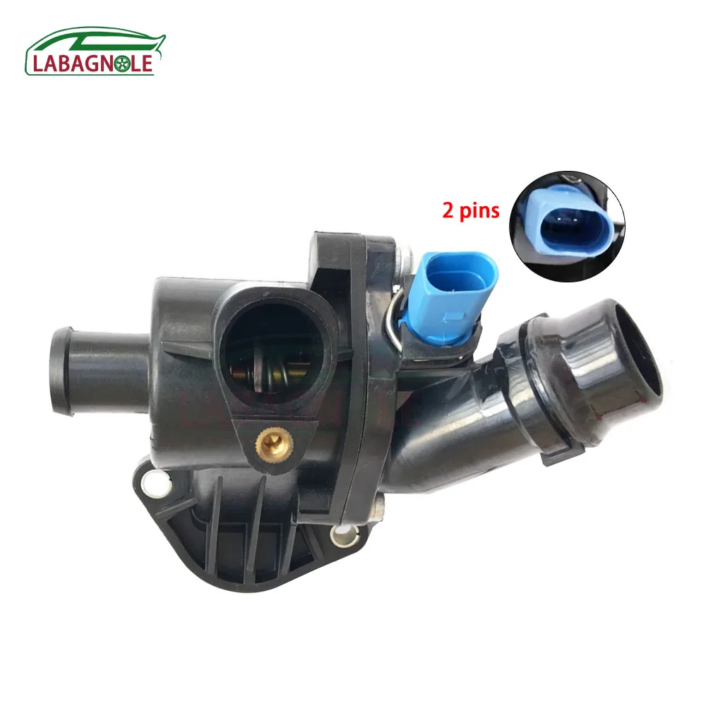 Para Audi A4 B6 / B7: Caixa do Termostato do Líquido de Arrefecimento (Chassi 8E, 2003-2008) - Ref. 06B121111K 06B 121 111 K