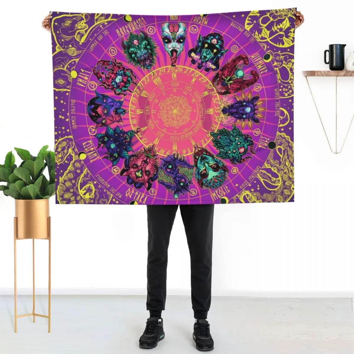 Micah Souza's Zodiac Throw Blanket All Weather Soft Throw Blanket for Sofa