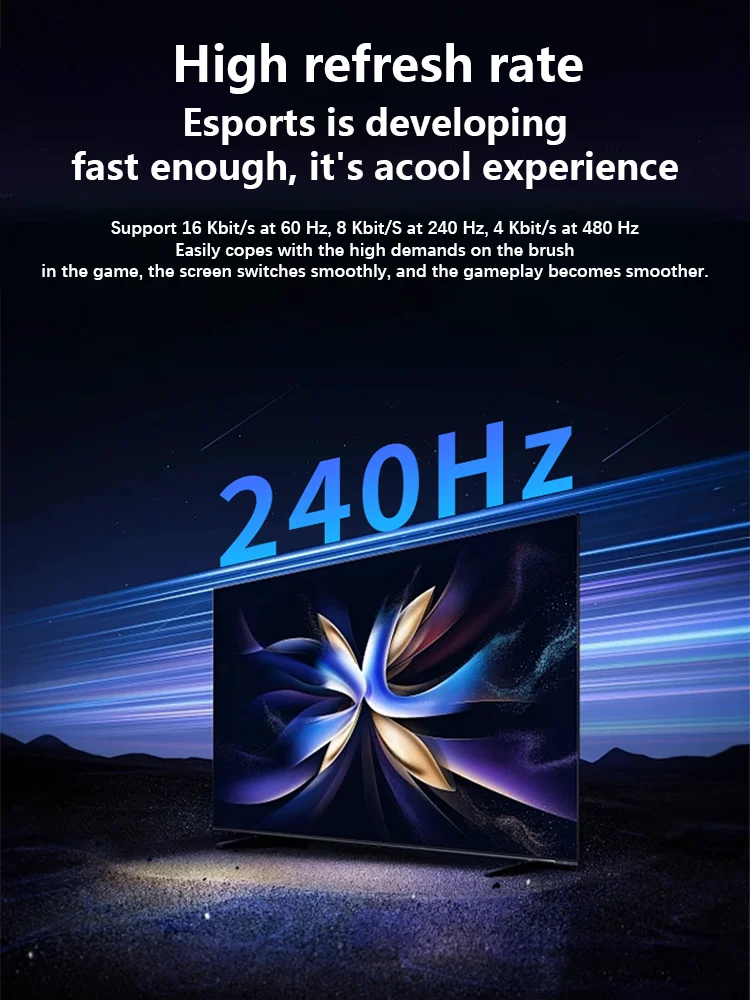HDMI Cable 16K@60Hz 8K@240Hz 4K@480Hz 96Gbps High Speed for PS5 Gaming Console Monitor Support HDR, EARC Braided, HDMI 2.2 Ver
