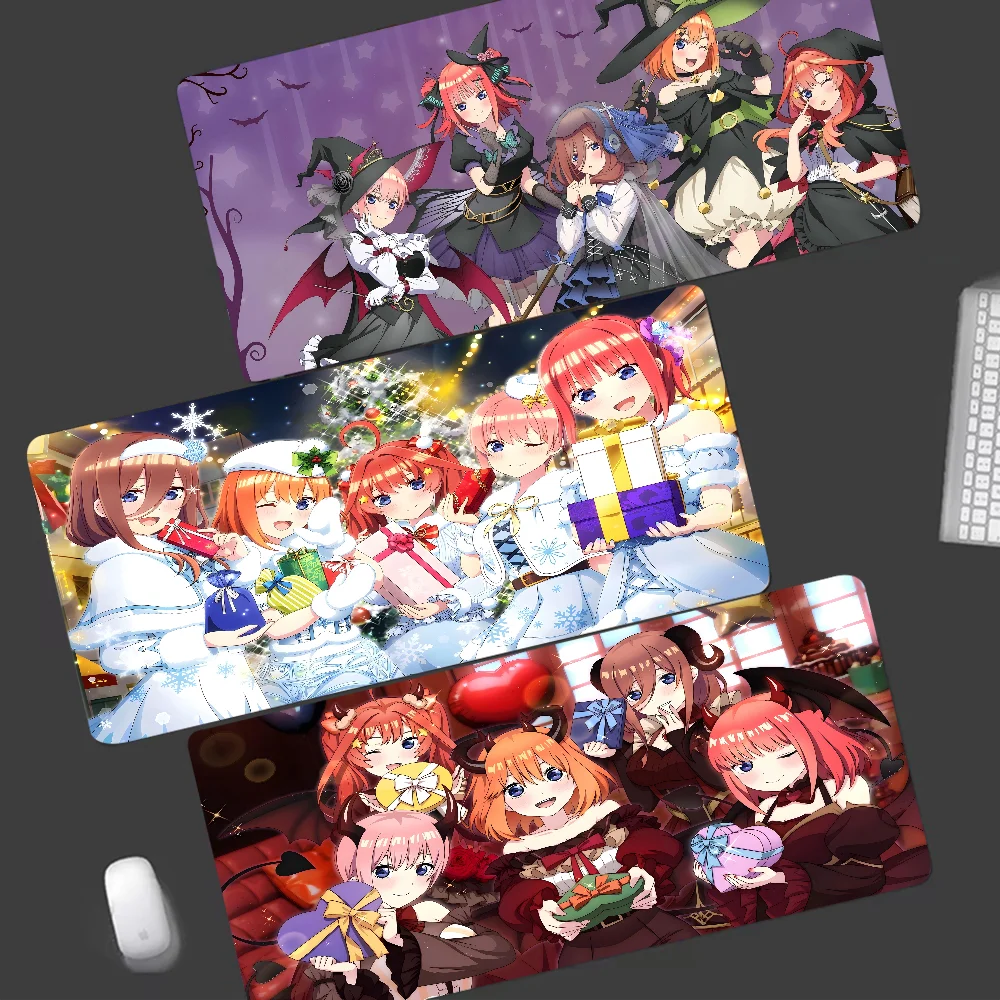 

T-The Quintessential Quintuplets 90x40cm Big Keyboard Mat Table Mat Students Gamer Desktop Mousepad Gaming Mouse Pad Desktop Mat