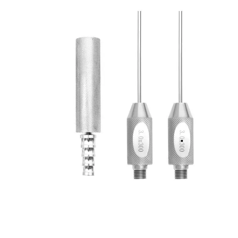 10-pc Set Threaded Hub Liposuction Aspiration Cannula Set Compatible with Vacuum Suction Machine Reusable Cannula