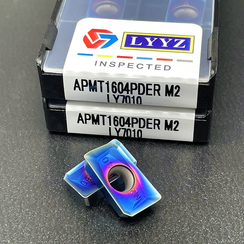 APMT1135PDER H2 APMT1135PDER M2 APMT1604PDER H2 M2 Нано-синий режущий инструмент из твердого сплава Фрезерный инструмент с ЧПУ APMT 1135 Концевой фрезерный инструмент
