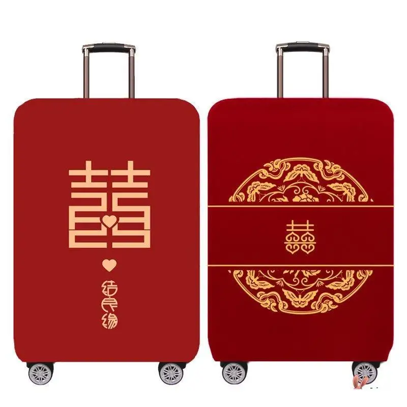 Wedding Celebration Red Luggage Bed Bag Protective Cover Bridesmaid Gifts Dustproof Bag for Wedding Celebration