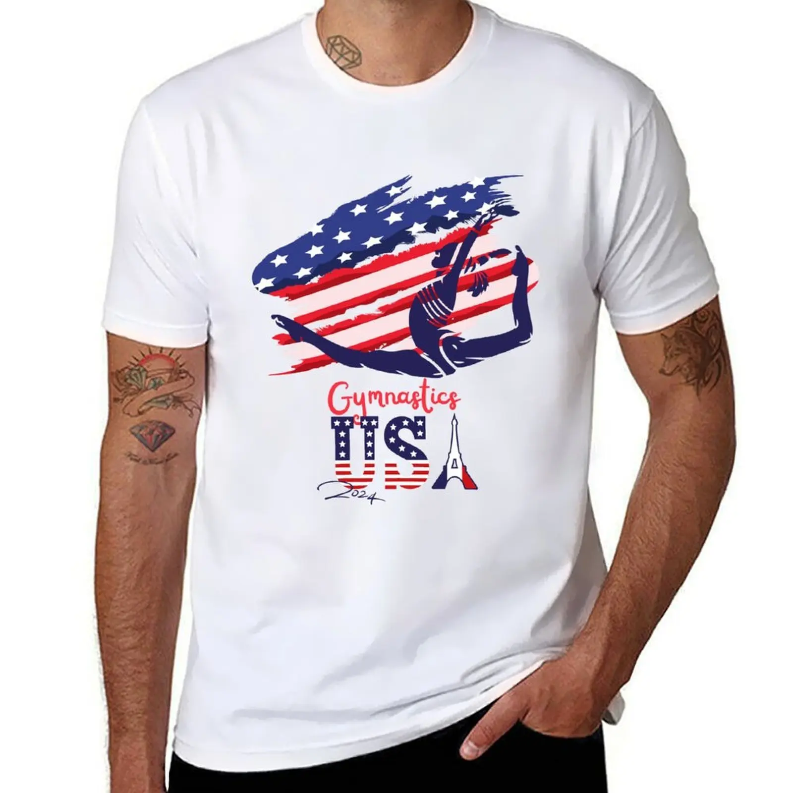 

Rhythm Gymnastics USA Team, Olympics Sport T-Shirt cotton t shirts high quality t shirt man casual T-Shirt