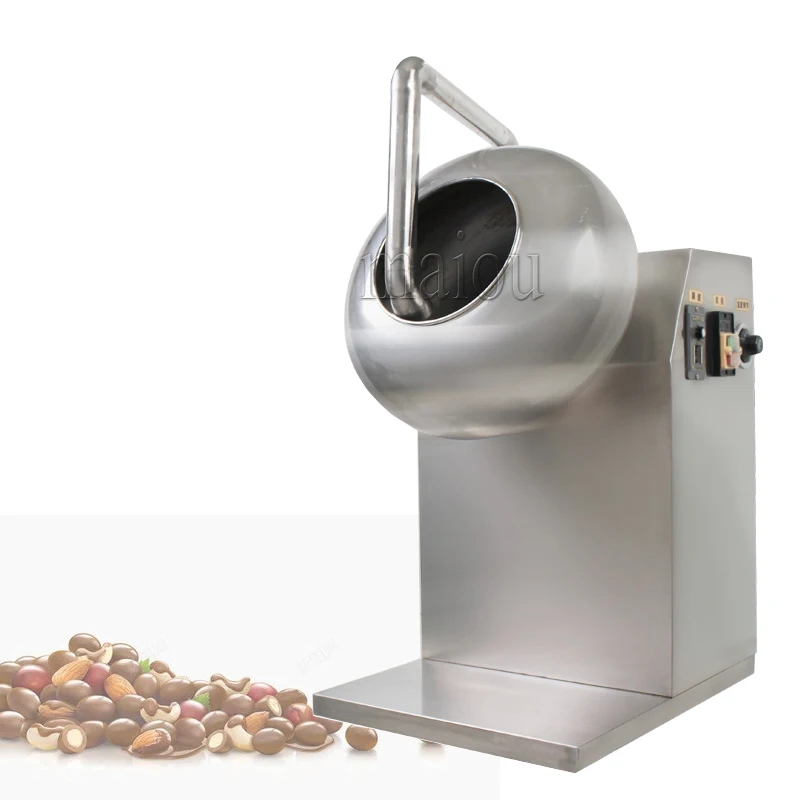 Candy Polishing Machine Chocolate Coater Machine Peanut Sugar film Nuts Coating Machine