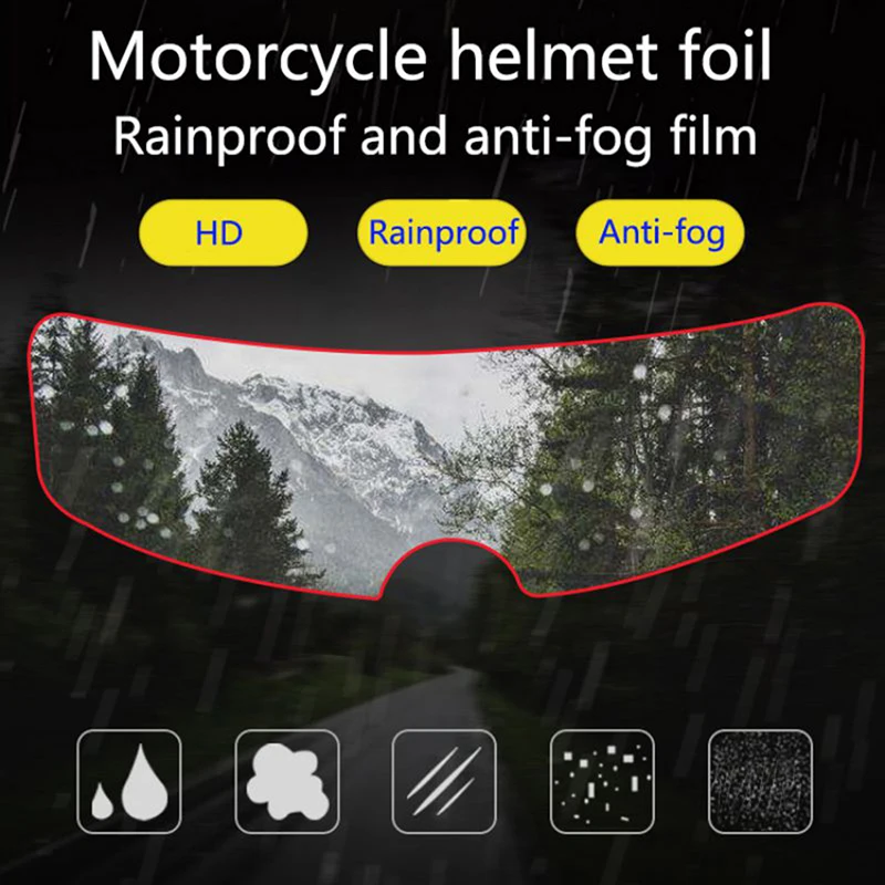 Parche antiniebla Universal para casco de motocicleta, visera, lente, película protectora