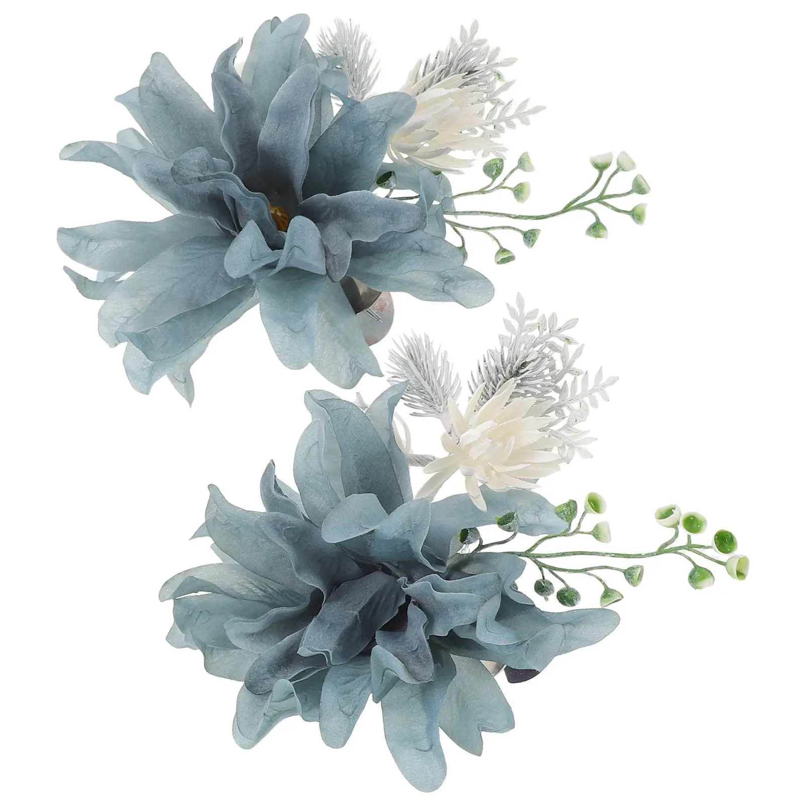 2Pcs Window Curtain Tiebacks Floral Flower Clip Decorative Holdbacks Farmhouse Boho Curtain Accessories Drapery Binding Buckle