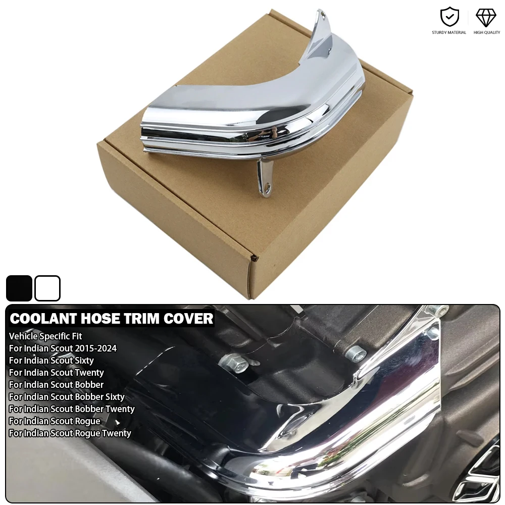 

Черная хромированная крышка шланга охлаждающей жидкости двигателя подходит для индийского разведчика 60 поплавок 2015-2023 защита труб охлаждающей жидкости для мотоцикла